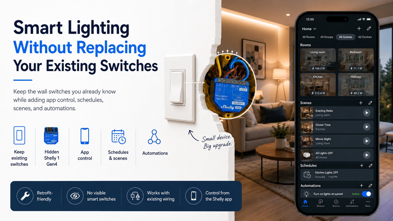 Smart Lighting Without Replacing Switches: A Retrofit Guide